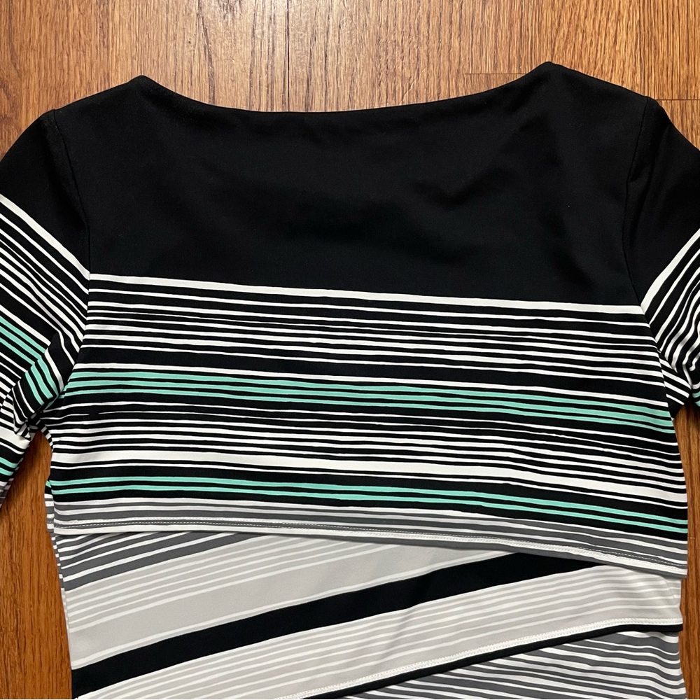 J. McLaughlin Nicola Tiered Striped Catalina Cloth Dress size S - Picture 8 of 13